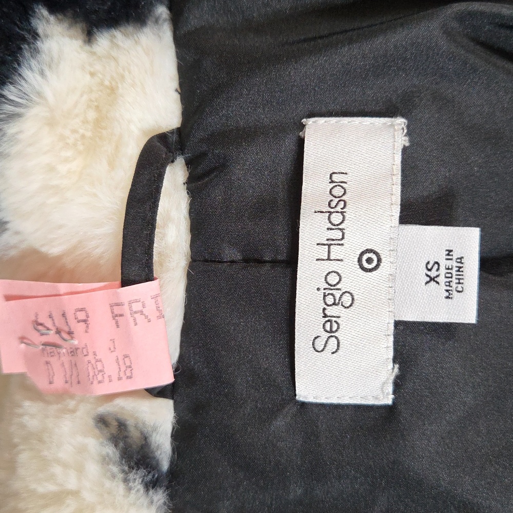 SERGIO HUDSON X TARGET COLLAB Houndstooth Coat Size XS. - Picture 6 of 8